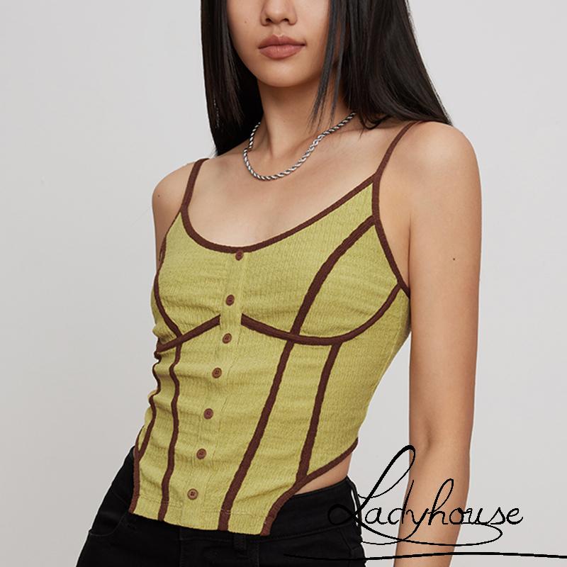 Áo Thun Không Tay Vạt Xéo Hở Lưng Thời Trang Mùa Hè Dành Cho Nữ