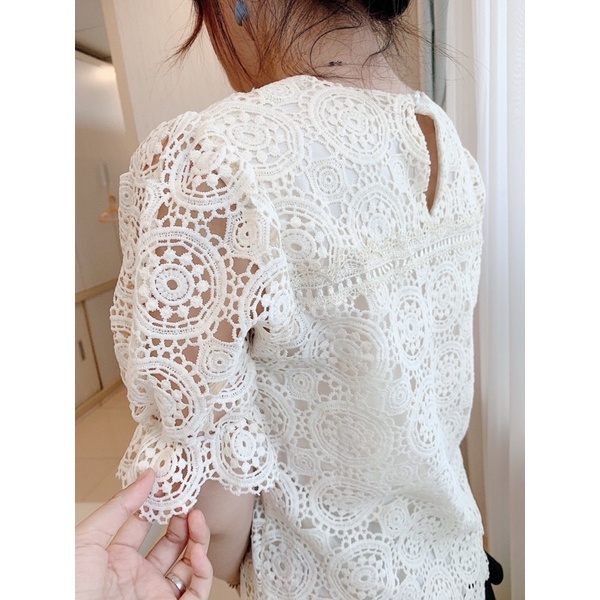 SET ÁO REN TRÒN TIỂU THƯ madebyMULLET