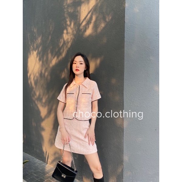 Set áo, váy, quần tweed tiểu thư (có bán lẻ)