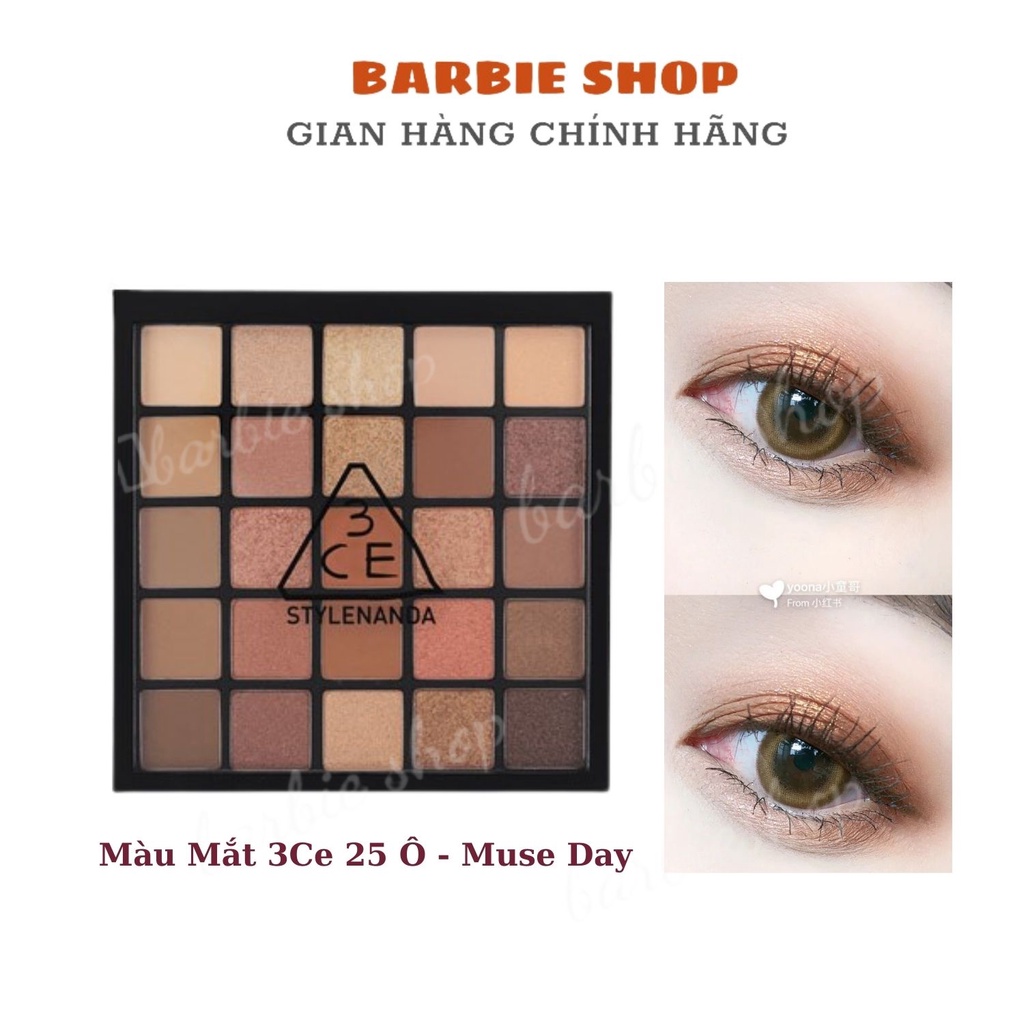 Bảng Phấn Mắt 25 Màu 3CE Pro Multi Eye Color Palette Museday
