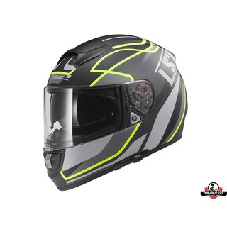 MŨ BẢO HIỂM LS2 FF397 VANTAGE MATT BLACK/YELLOW