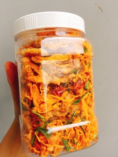 3HŨ CƠM CHÁY LẮC KHÔ GÀ ( 3 hũ =~1kg )