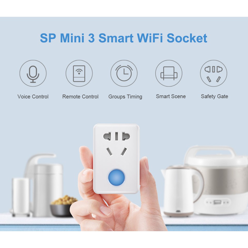 Ổ Cắm Thông Minh Wifi Thế Hệ Mới Broadlink Sp Mini 3 [BẢO HÀNH 12 THÁNG]