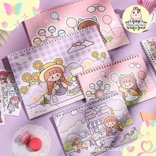 Sổ chiết và lưu trữ sticker, washi size A5, có lò xo/ Sổ bảo quản hình dán washi tape