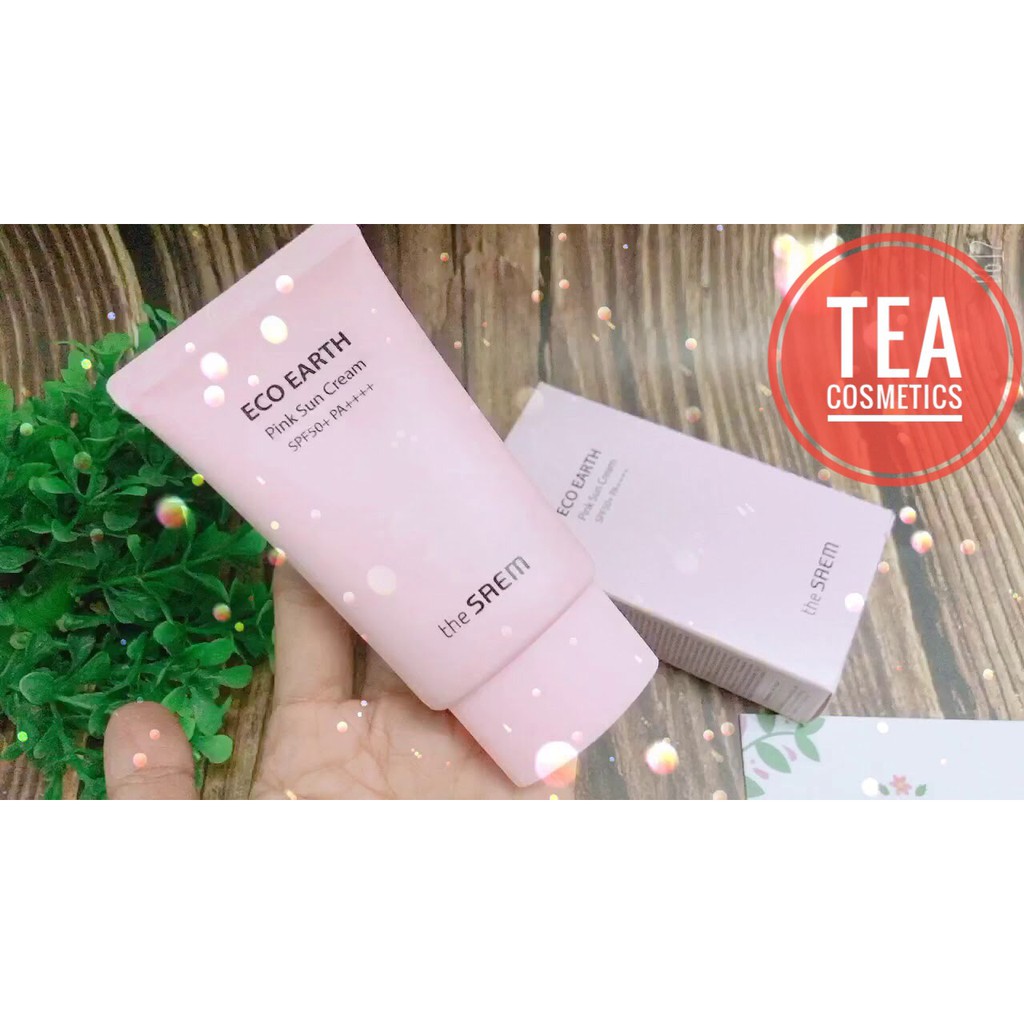 Mẫu Mới 2020] Kem Chống Nắng  Eco Earth Power Pink Sun Cream