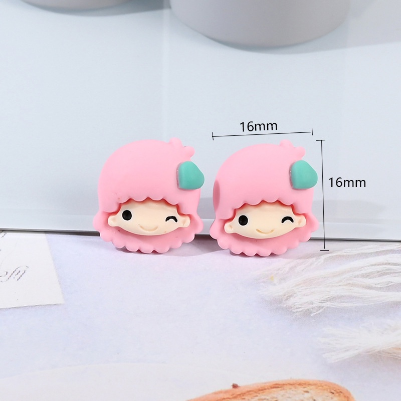 Set 10 Phụ Kiện Trang Sức Hình Cây Kem Nhiều Màu Dễ Thương