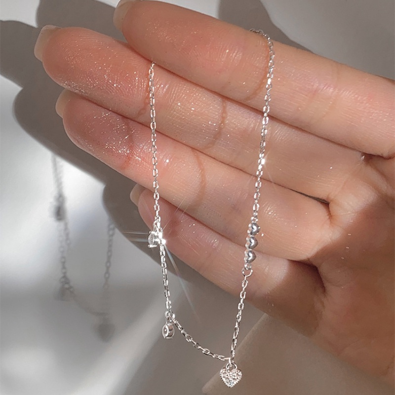 Vòng tay phụ nữ mới thiết kế đơn giản vòng tay trái tim sáng tạo