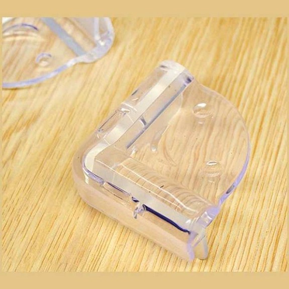 Set 4 Miếng Bọc Góc Bàn Bịt Cạnh Bàn Silicon Góc Vuông Chống Va Đập An Toàn Cho Bé