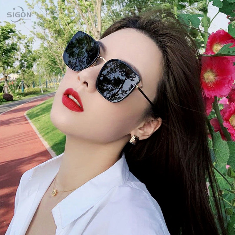 GM same style Korean sunglasses female photo funny picnic personality net celebrity sunglasses wild concave shape street shooting glasses