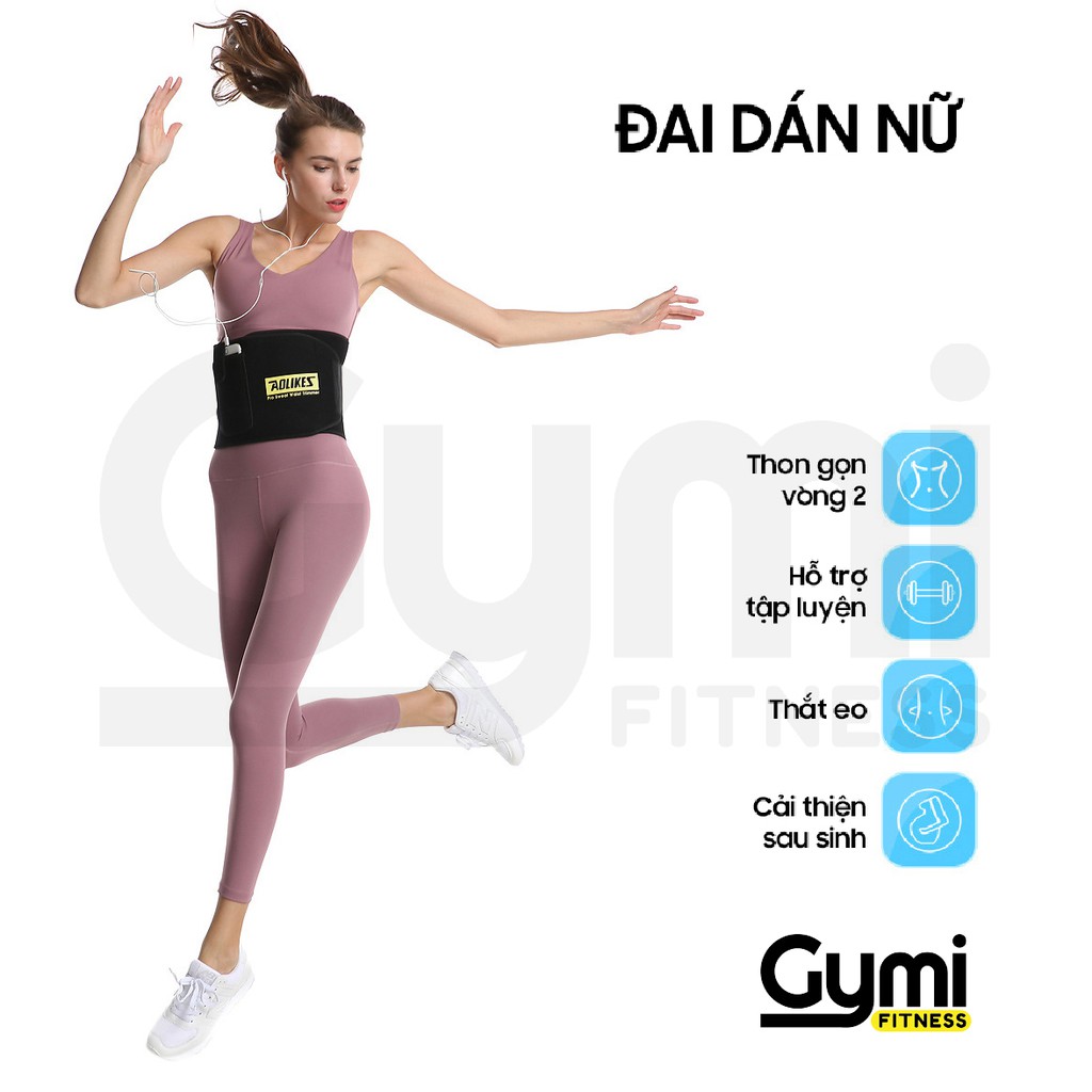 Đai Dán Eo Nữ Aolikes HY-7980B | Đai Nịt Bụng Hỗ Trợ Tập Gym, Yoga Chính Hãng