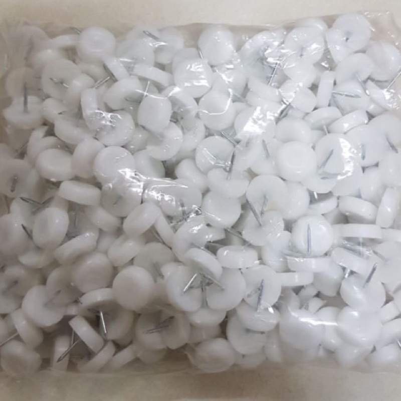 Bịch 400 nút chân đinh nhựa đế bằng, đóng chân bàn chân ghế gỗ