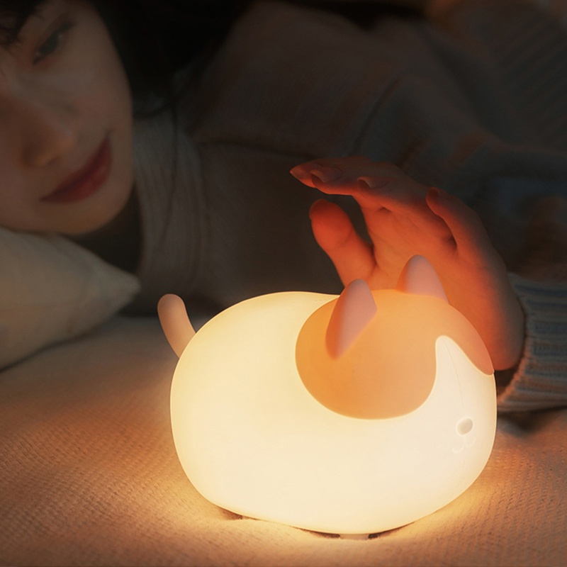 Đèn Ngủ Silicon Dễ Thương Dùng Trang Trí Phòng Ngủ Cho Bé
