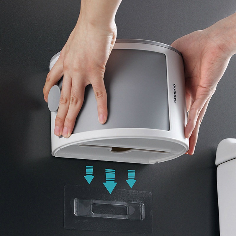 Hộp đựng mỹ phẩm  có thể để bàn/treo phòng tắm theo phong cách Bắc Âu