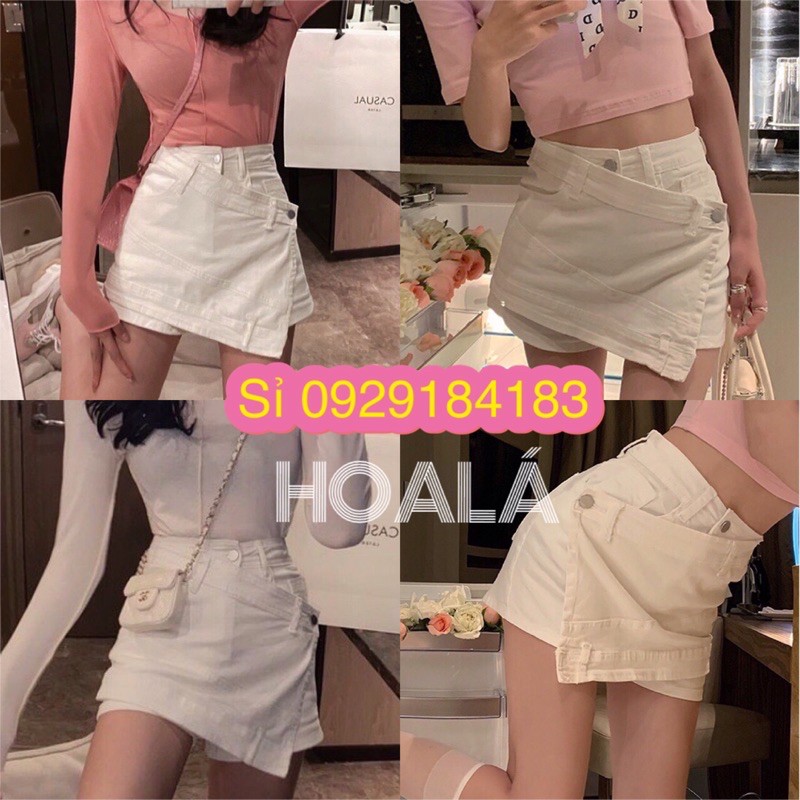 Quần Kaki Giả Váy Đắp Chéo Chuẩn Phong Cách HQ Q6