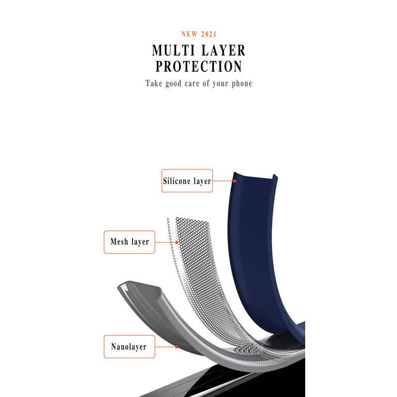 Ốp điện thoại silicone dẻo viền vuông chống sốc sang trọng thích hợp cho IPHONE 12 11 13 PRO MAX MINI XS X XR