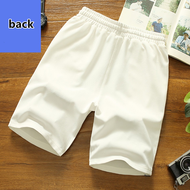 【Hàng Có Sẵn】 Quần Short Thể Thao nam Ống Rộng Màu Trắng Size M-5XL quần đùi nam big size trắng quần essentials short nam