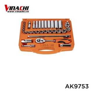 BỘ DỤNG CỤ THÁO VÍT 61 CHI TIẾT ASAKI AK-9753