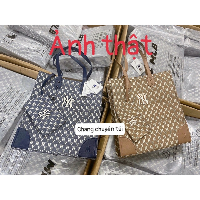 (Full tem Code hàng sẵn ) Túi tote NY monogram hàng đẹp sẵn 3 màu đẹp thời trang