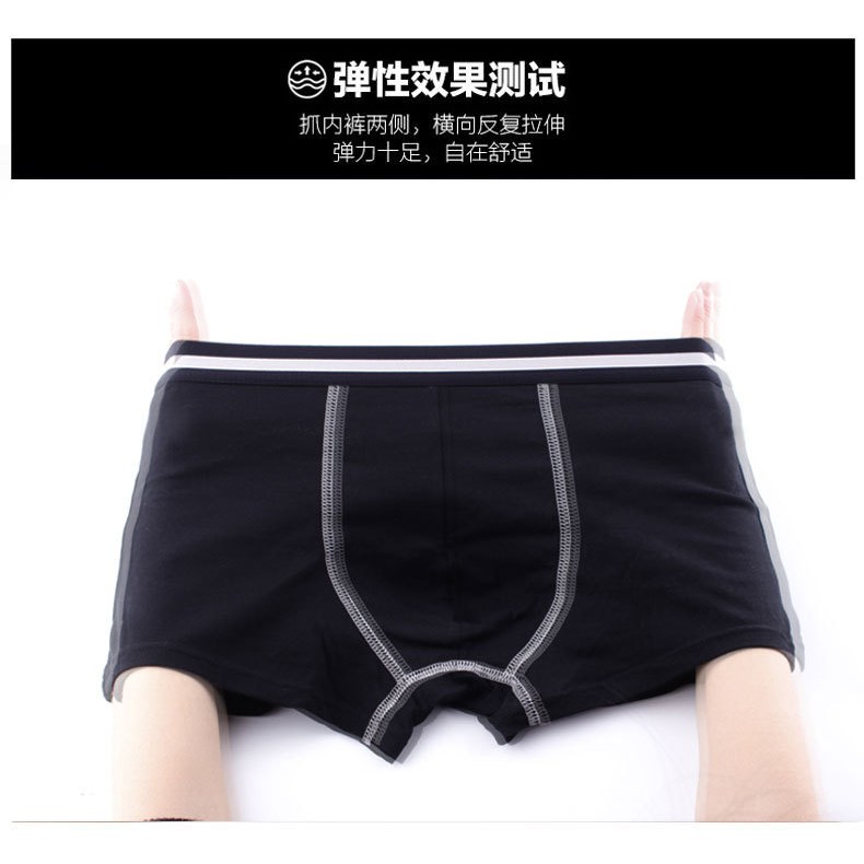 Quần lót, sịp đùi nam boxer cotton 100% thoáng khí Quảng Châu cao cấp