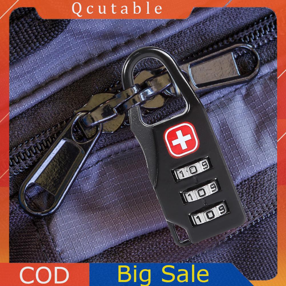 Ổ khóa cửa/balo/túi xách mật khẩu 3 số quay an toàn chống trộm