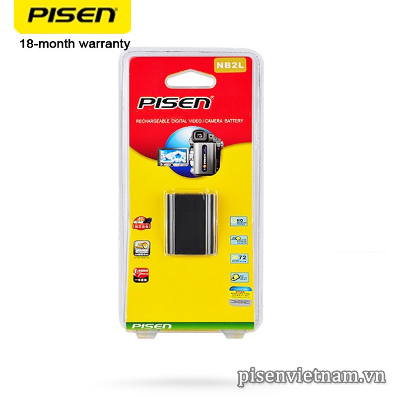 Pin máy ảnh Canon Pisen NB2L - Hàng chính hãng