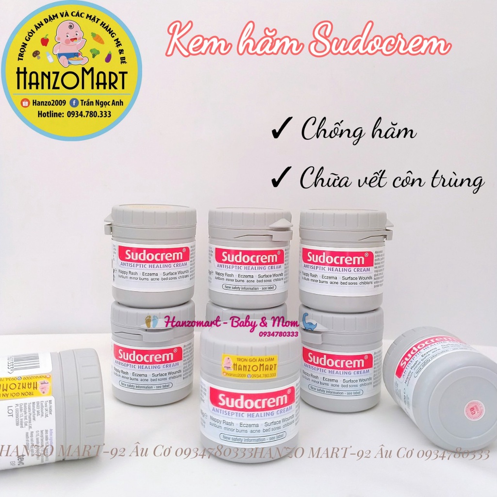 Sudocrem [UK] Kem Hỗ Trợ Trị Hăm Tã Cho Trẻ Từ Sơ Sinh, 60g