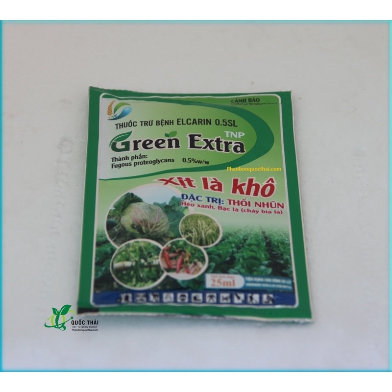 ELCARIN 0.5SL SINH HỌC – SẠCH BỆNH HÉO XANH, LỞ CỔ RỄ, THỐI NHŨN TRÊN CÂY TRỒNG GREEN EXTRA