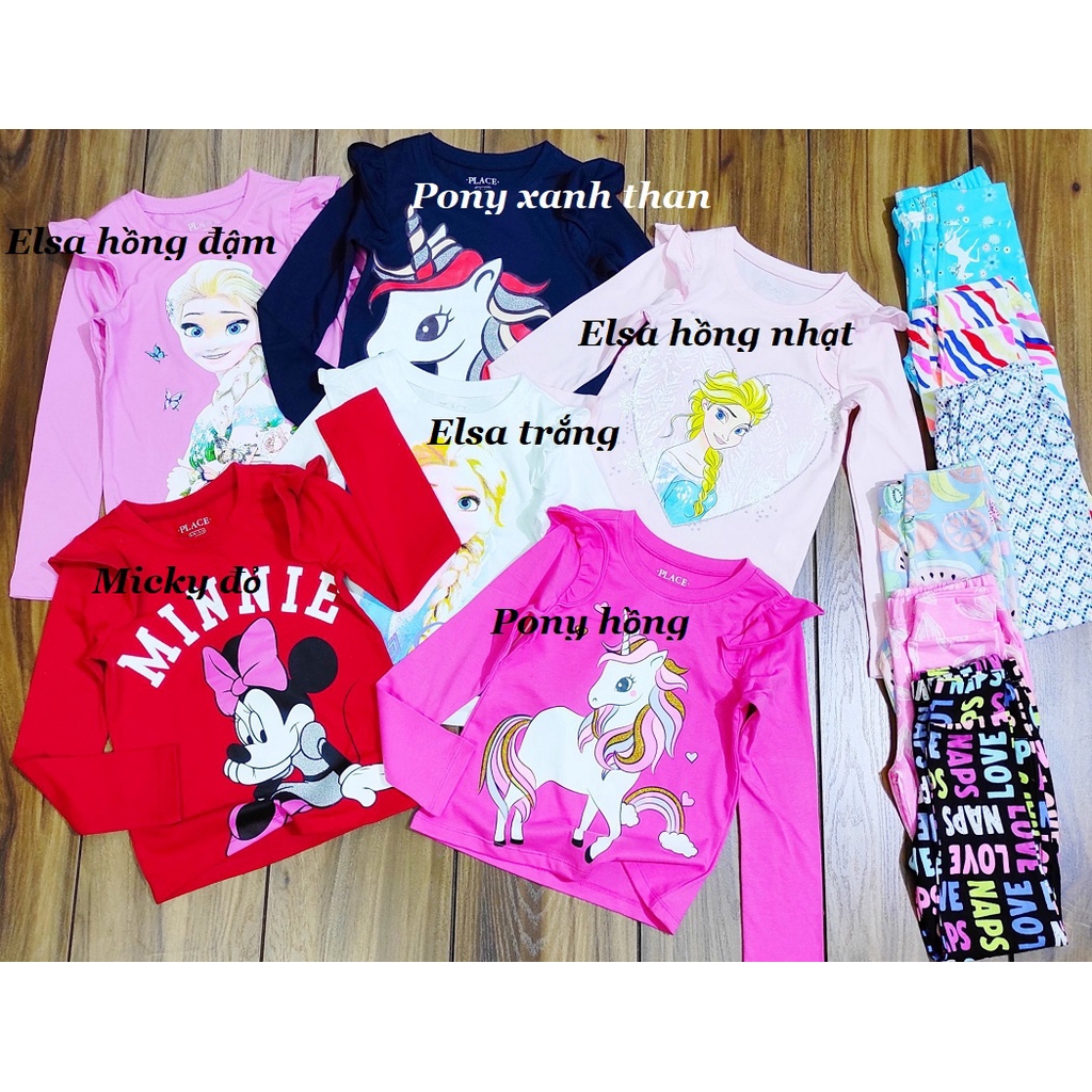 Bộ Place cotton xuất dư Đại cho bé gái 4-12 tuổi 14-40Kg XHN380