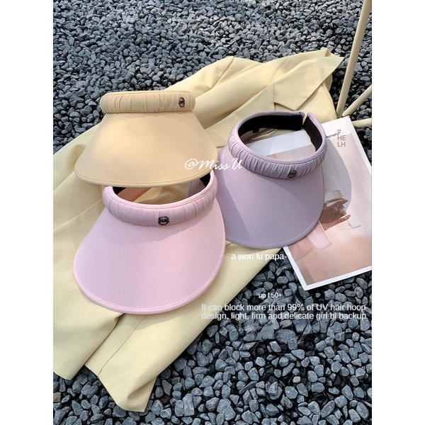 Mũ Nửa Đầu Vành Rộng Chống Tia Uv Thời Trang Mùa Hè UPF50+