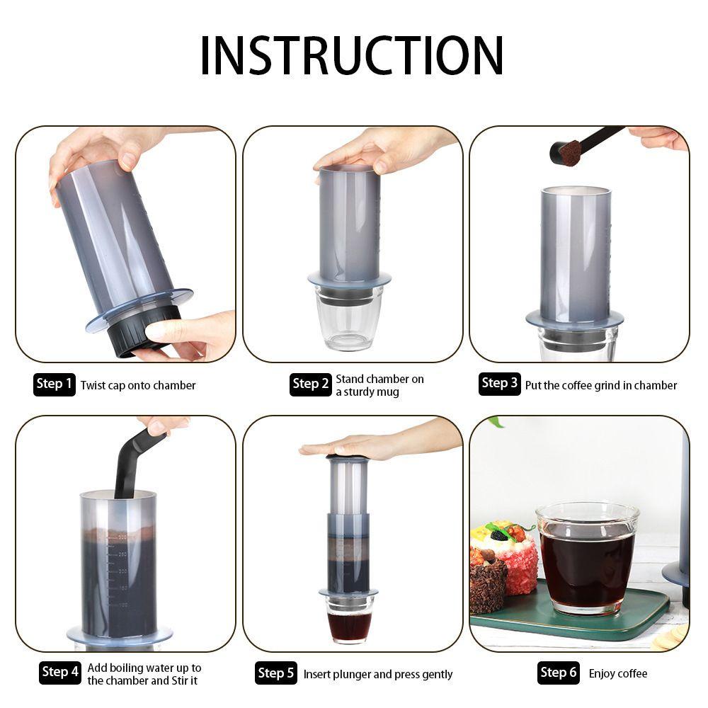 CONOPERY Máy Pha Cà Phê Espresso Cầm Tay  300ML|Dụng Cụ Pha Cà Phê Bằng Tay Dễ Sử Dụng Khi Đi Cắm Trại
