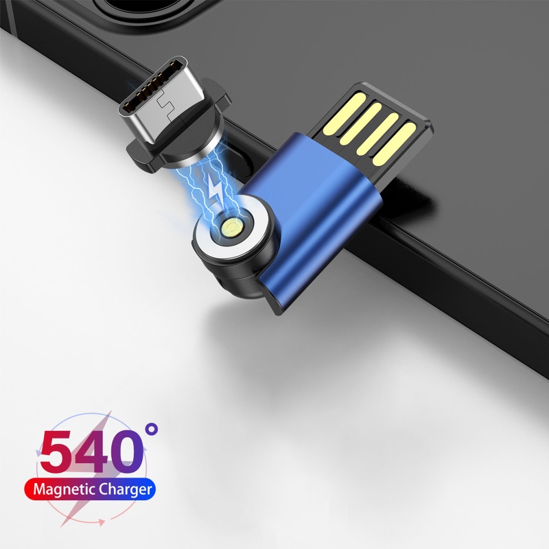 Đầu Chuyển Đổi Mini Type-C 540 Chuyên Dụng Chất Lượng Cao° Đầu Sạc Nhanh Type-C Cho Điện Thoại Android