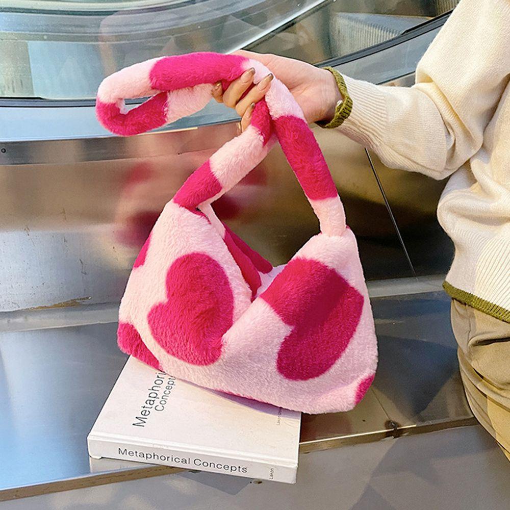 UUMIR Túi Đeo Chéo Cỡ Lớn Bằng Vải Bông Mềm In Họa Tiết Trái Tim