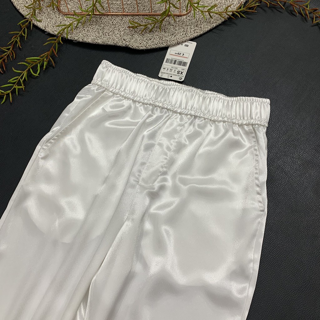Quần jogger Zara HIGHT-WAIST SATIN JOGGERS PANT dư xịn