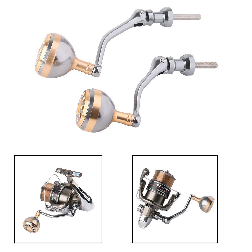 Tay Quay Máy Câu Cá Bốn Góc Bằng Kim Loại