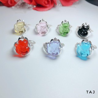 Nhẫn hồ ly bạc ta nhiều màu tk5