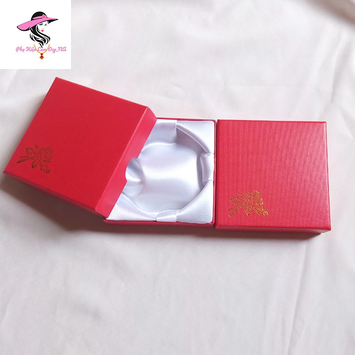 Hộp Đựng Vòng Tay - Hộp Giấy Đỏ Đựng Vòng Tay Phong Thủy - Vòng Trầm