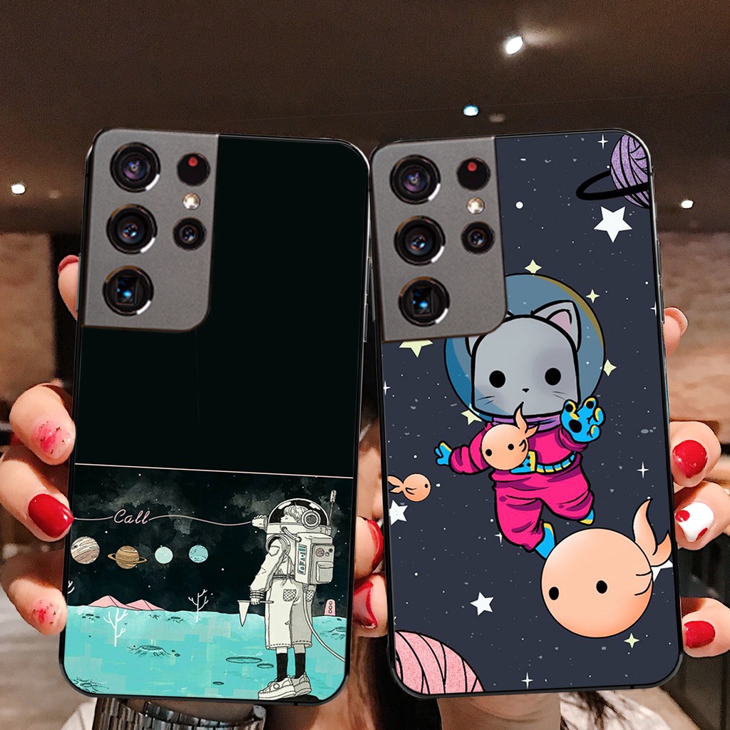 Ốp lưng Samsung S21 - Samsung S21 Plus - Samsung S21 Ultra - mẫu phi hành gia vũ trụ cute đáng yêu giá siẻuer