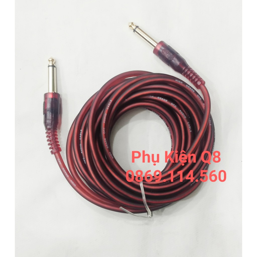 Dài 5 mét- Dây 2 đầu jack 6.5 ly