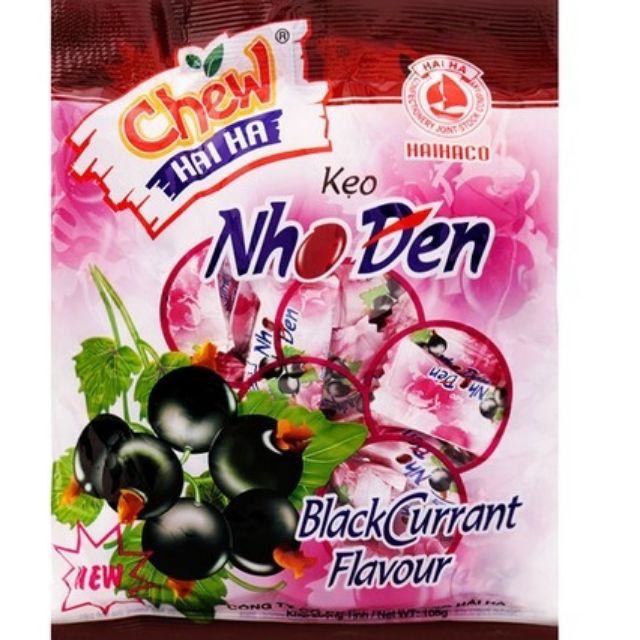 Kẹo Mềm Chew Nho Đen / Khoai Môn gói 105g
