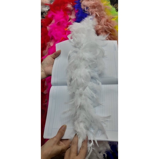 Lông vũ chụp hình trang trí dài 1m/1 dây