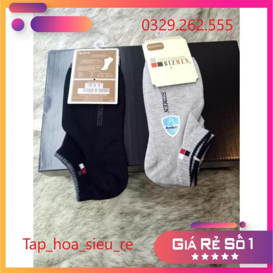 (Rẻ Vô địch) Tất thể thao Bizmen CSP-05 cổ ngắn kháng khuẩn khử mùi
