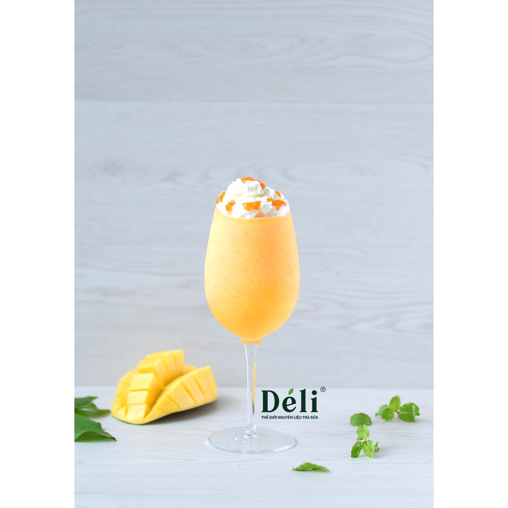 Mứt Xoài Déli chai 1L [CHUYÊN SỈ] HSD:18 tháng, nguyên liệu pha chế trà trái cây, soda, smoothie hoặc ăn trực tiếp,...