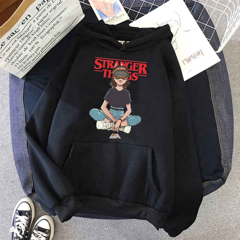 Áo Hoodie In Hình Phim Stranger Things 3 Eleven Vui Nhộn Phong Cách Harajuku Cho Nam