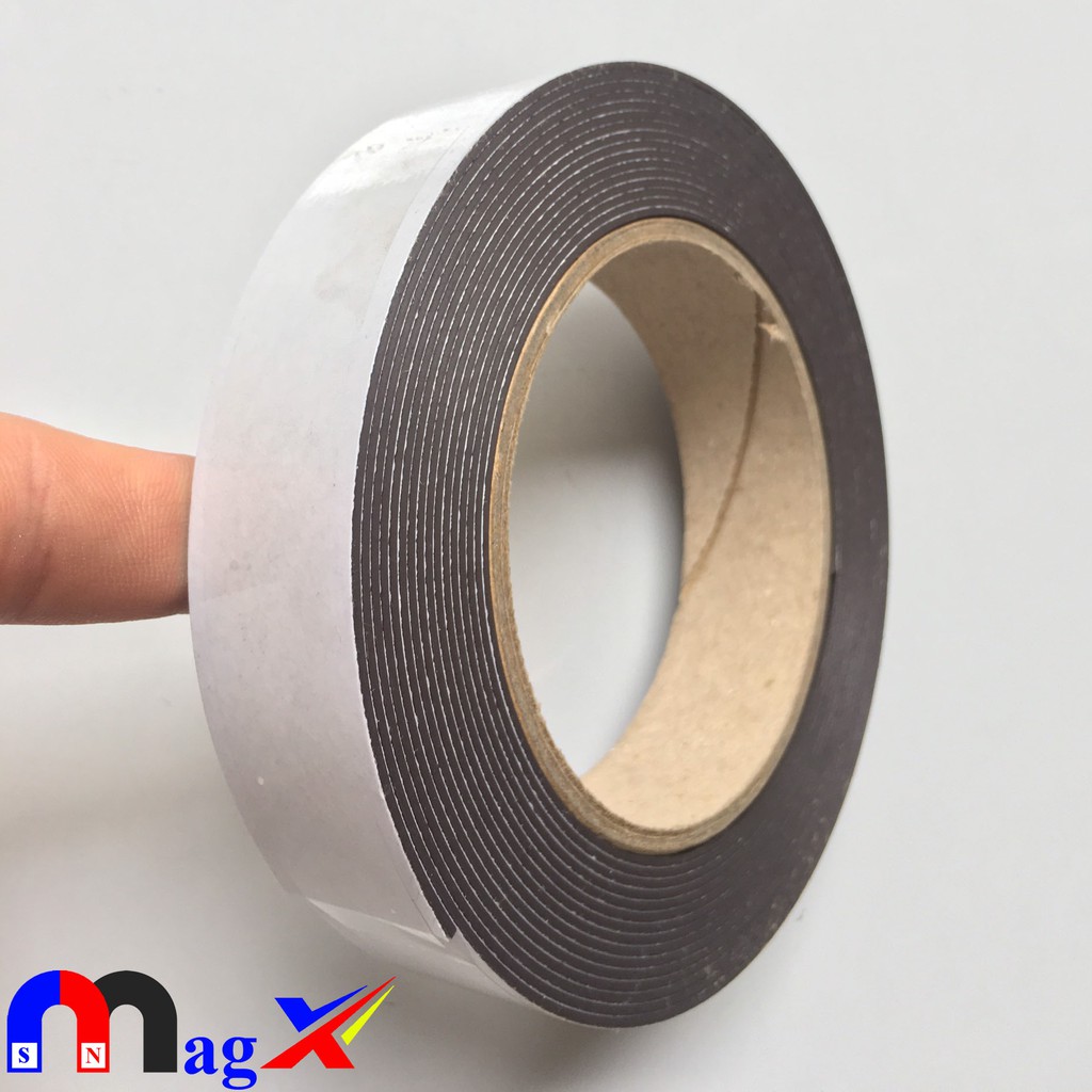 Cuộn Băng Keo Nam Châm Dẻo -  Dài 5m x 2.5cm x 1mm, Dải Cao Su Từ Tính
