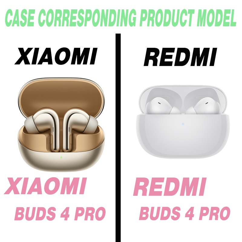 CCG03 Xiaomi  Buds 4 pro Case /  Redmi buds 4 pro case  soft  Case Cover  series Dust-proof Protective Case for Xiaomi  Buds 4 pro /  Redmi buds 4 pro
