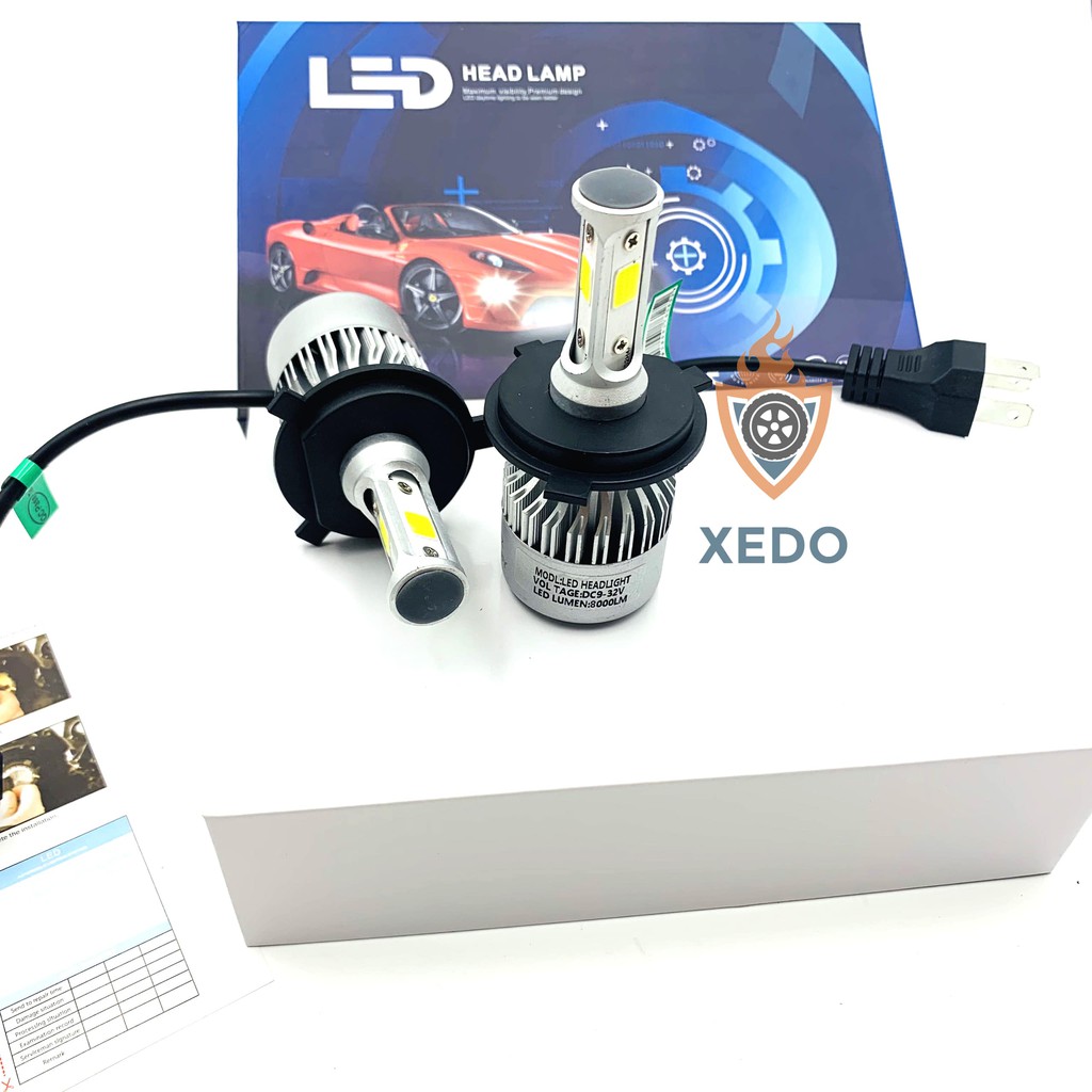 ĐÈN PHA LED C6 3 TIM LED H4 - LEDC63Tim01