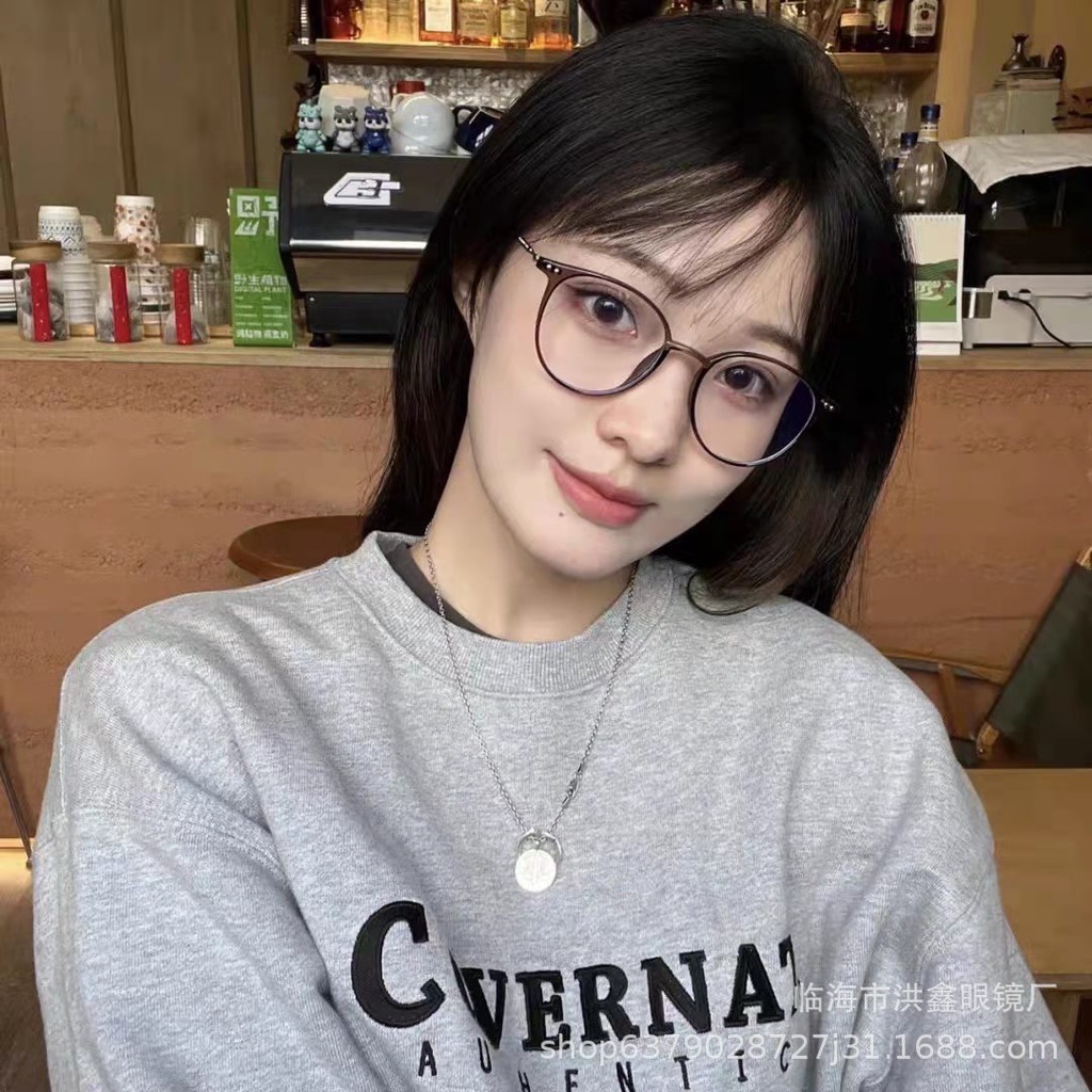 Kính Mát Gọng Tròn Chống Ánh Sáng Xanh Thời Trang Cho Nữ