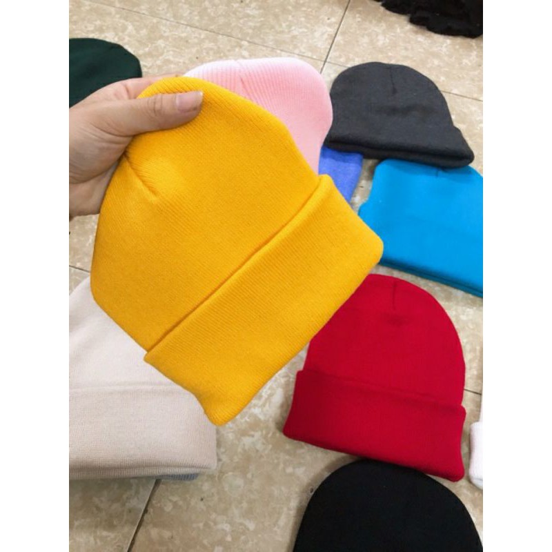 Mũ Len Beanie Dáng Dài Cao Cấp Nhiều Mầu { Bán Sỉ }