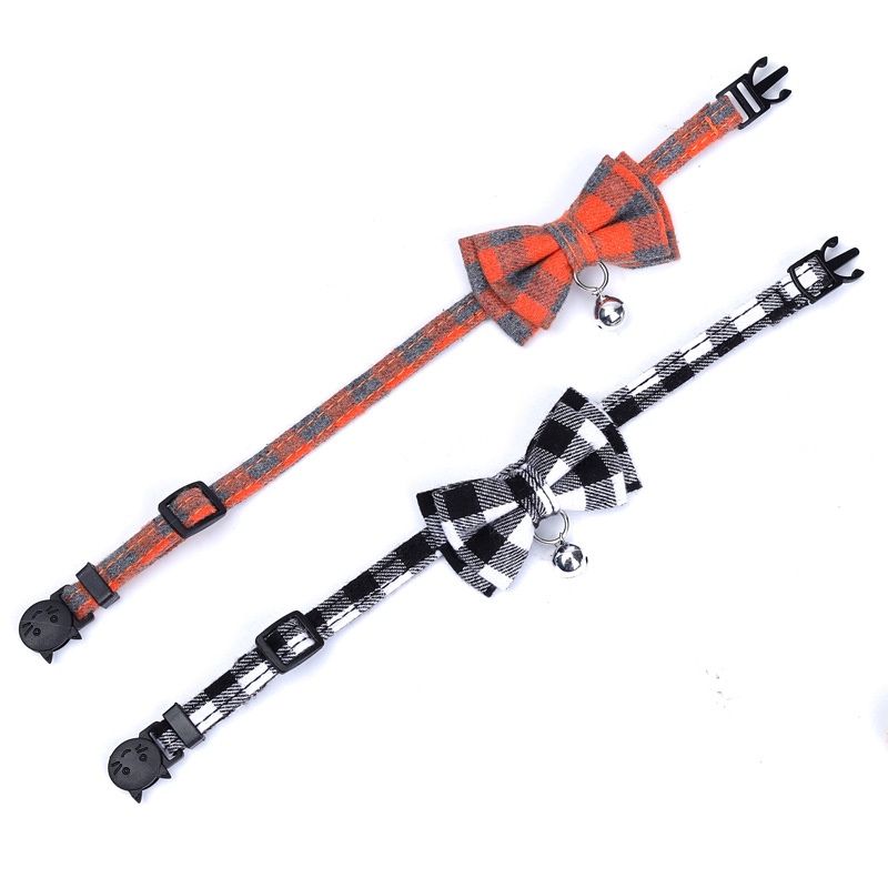 【RIZER】Nơ Đeo Cổ Bằng Vải Cotton Có Chuông Và Thẻ ID Dành Cho Thú Cưng