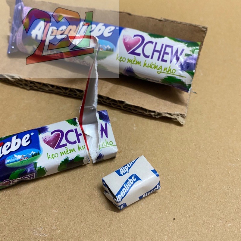 [24,5 g] Thỏi Kẹo Mềm aplenliebe 2Chew vị Nho